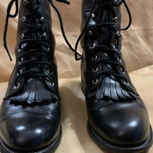 Justin Roper Kiltie Laced Western Boots